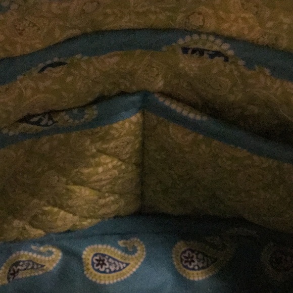 Blue and green Vera Bradley paisley purse - Picture 3 of 5